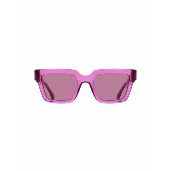 NEW!!! Salvatore Ferragamo SF2066S 665 Transparent Fuchsia Square Sunglasses main image 6